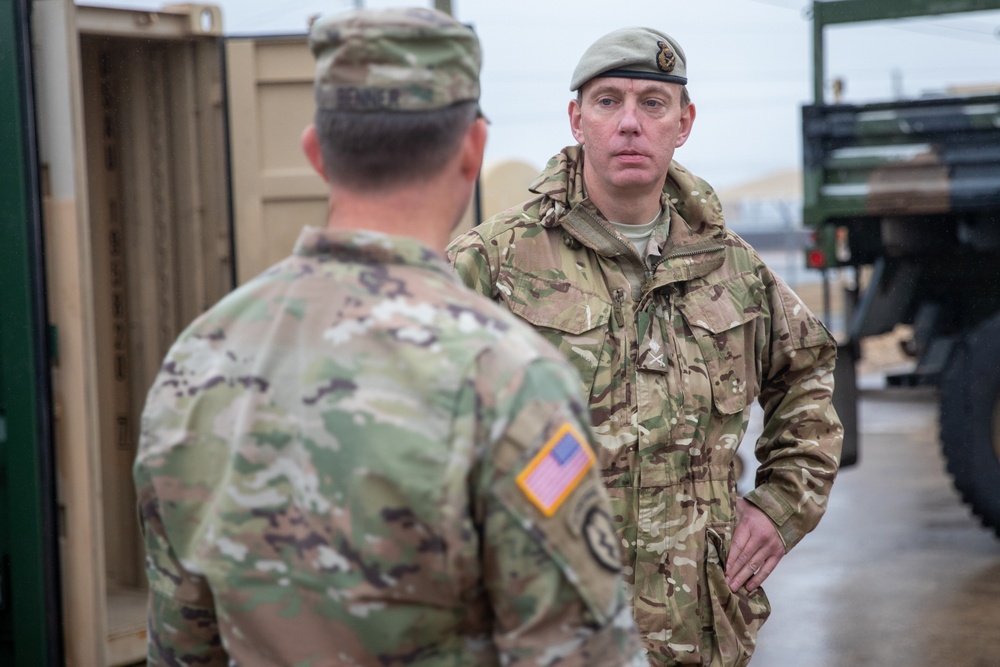 III Armored Corps Deputy Commanding Generals assess the conditions of HHBN's Maintenance and Equipment