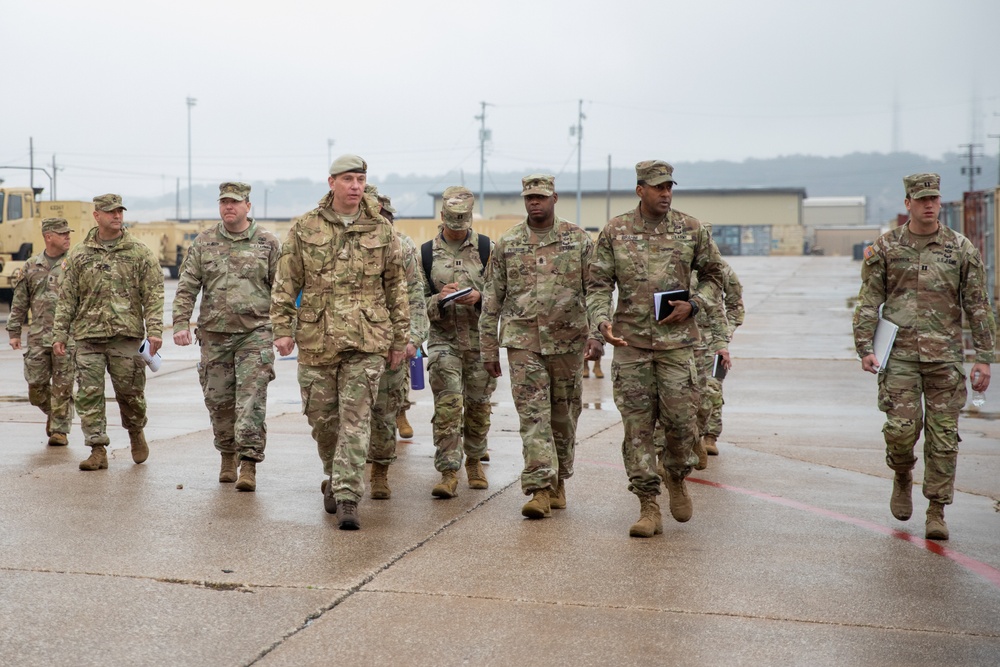 III Armored Corps Deputy Commanding Generals assess the conditions of HHBN's Maintenance and Equipment