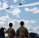 Blue Angels Fly Over Spectators at the annual Air Show in New Orleans