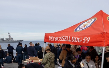 USS Russell Welcomes Families and Students for a Day at Sea