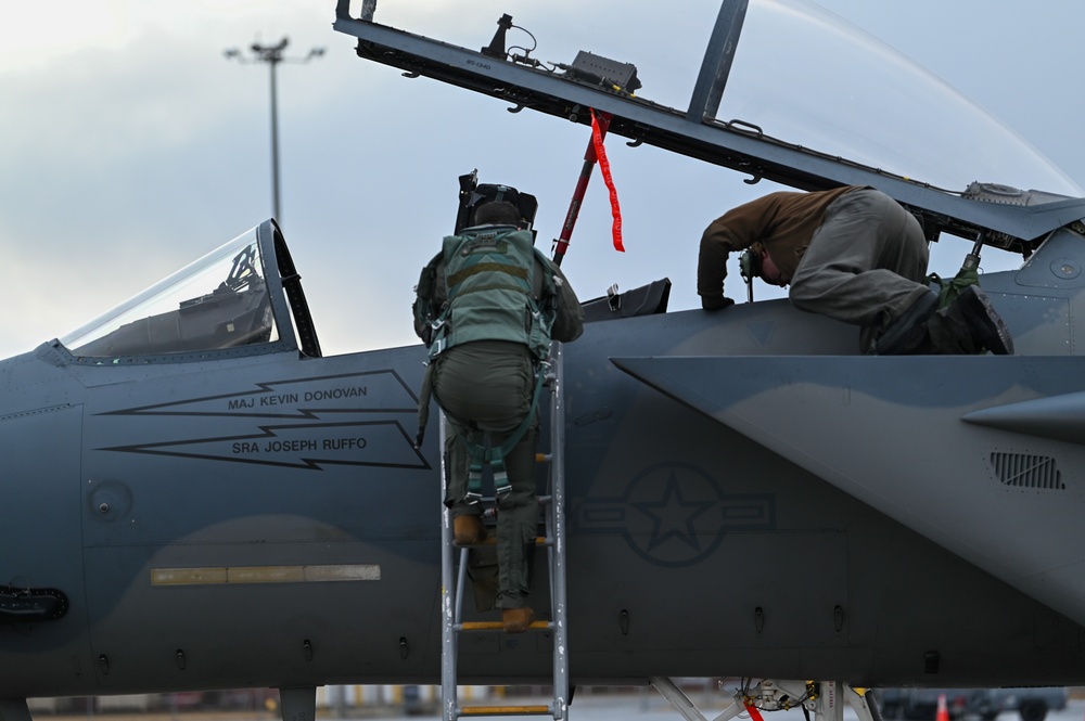 104th Fighter Wing pilot honors brother's retirement with F-15D incentive flight