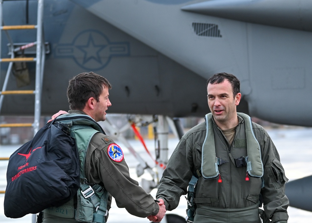 104th Fighter Wing pilot honors brother's retirement with F-15D incentive flight