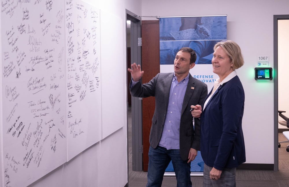 Commandant of the U.S. Coast Guard, Admiral Linda L. Fagan, visits the Defense Innovation Unit