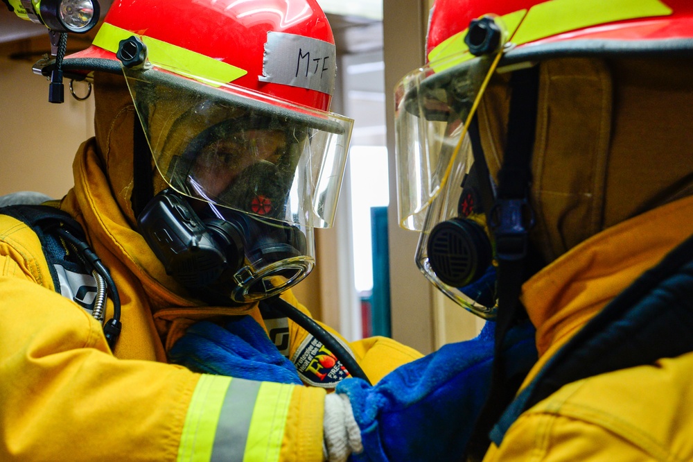 USNS Mercy Fire Drill