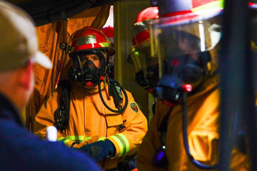 USNS Mercy Fire Drill