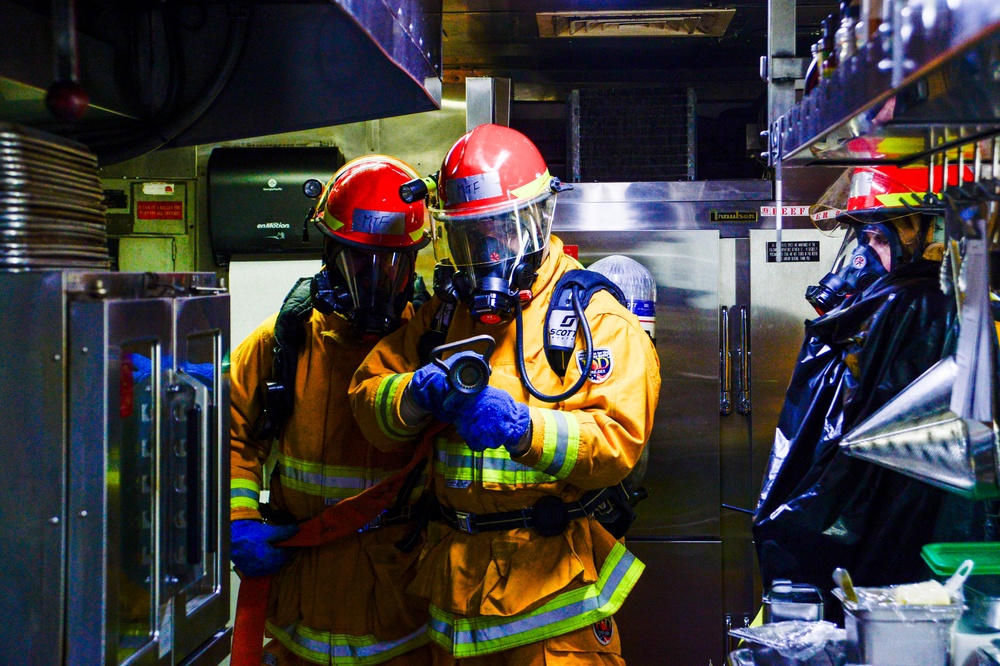 USNS Mercy Fire Drill