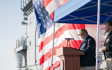 SECNAV and Arnold Schwarzenegger visit USS Boxer