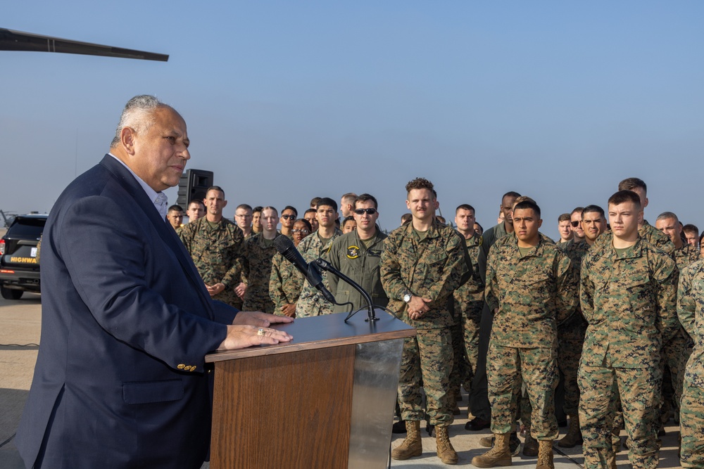 Secretary of the Navy visits MCAS Miramar and 3rd MAW