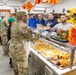 401AFSB leaders serving Thanksgiving meals