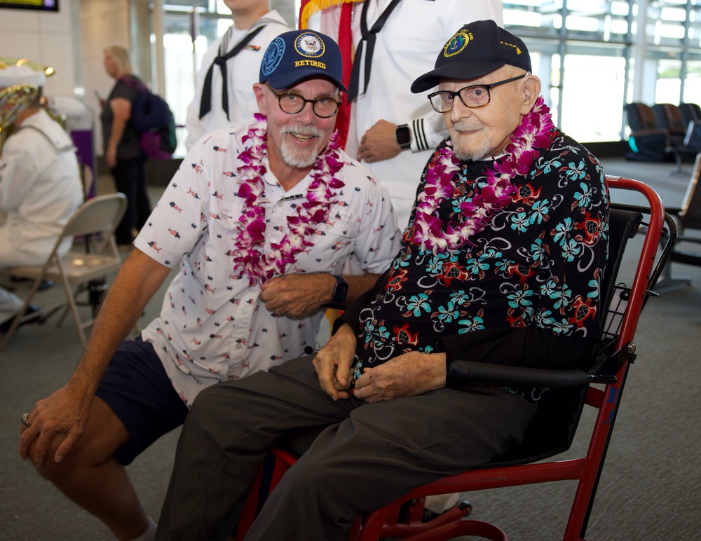 At 104, Respected Pearl Harbor Veteran Receives Grand Greeting in Advance of 83rd Pearl Harbor Day Anniversary