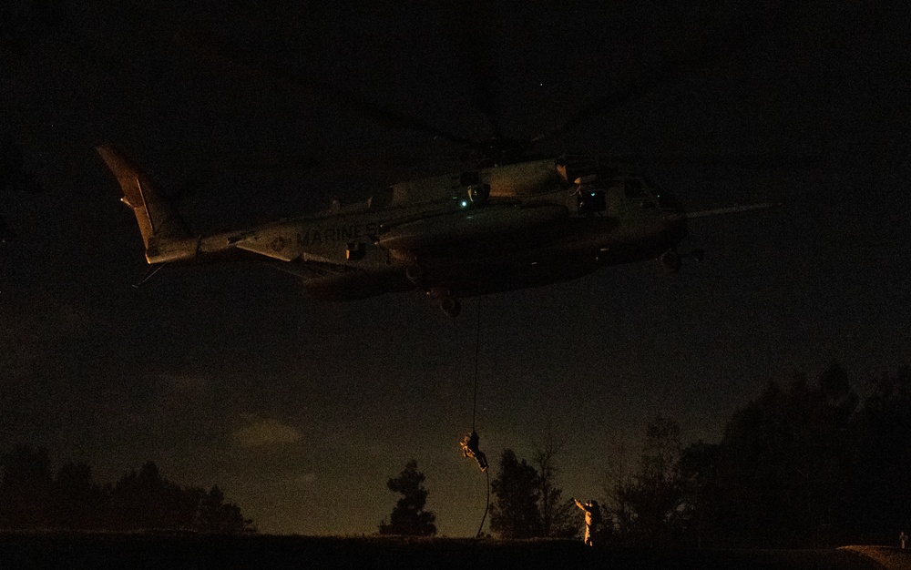 Maritime Raid Force Conducts Day and Night Fast-rope
