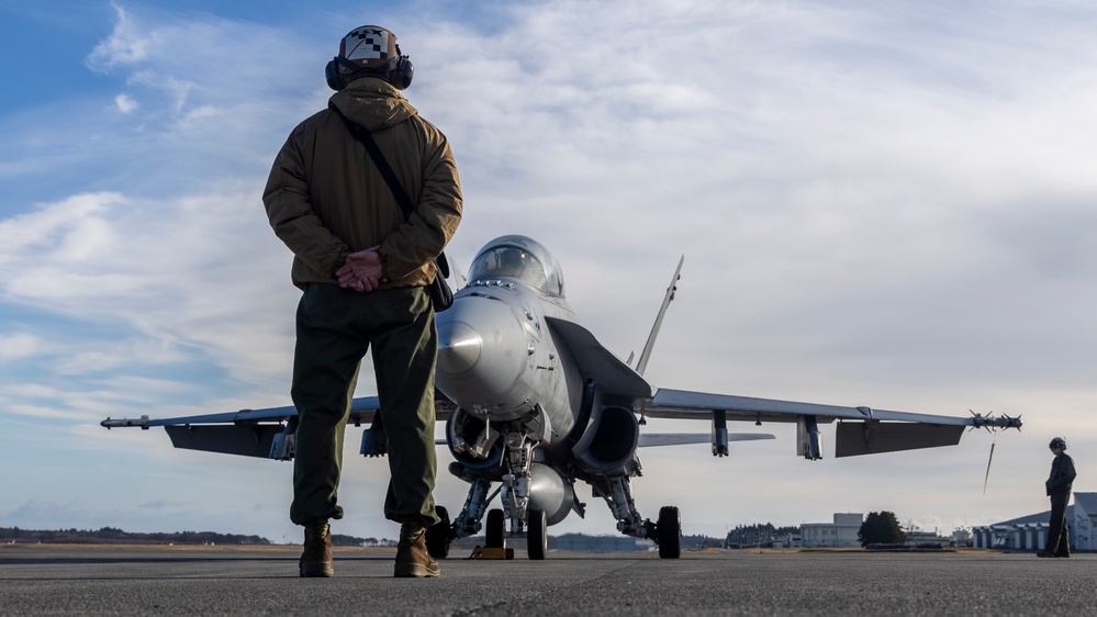 U.S. Marines begin flight operations at Misawa Air Base