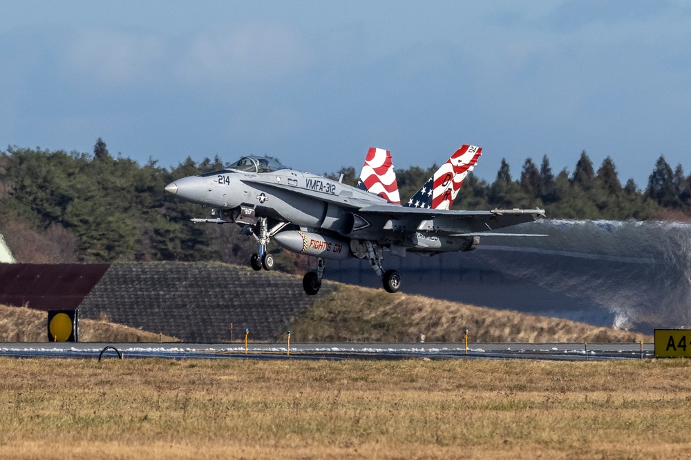 U.S. Marines begin flight operations at Misawa Air Base