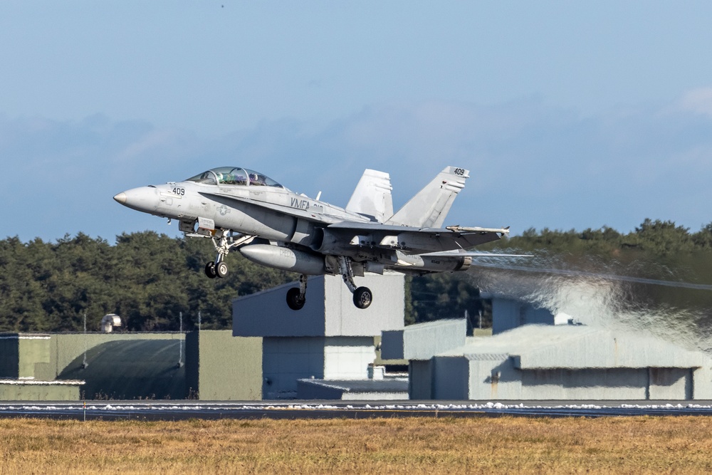 U.S. Marines begin flight operations at Misawa Air Base