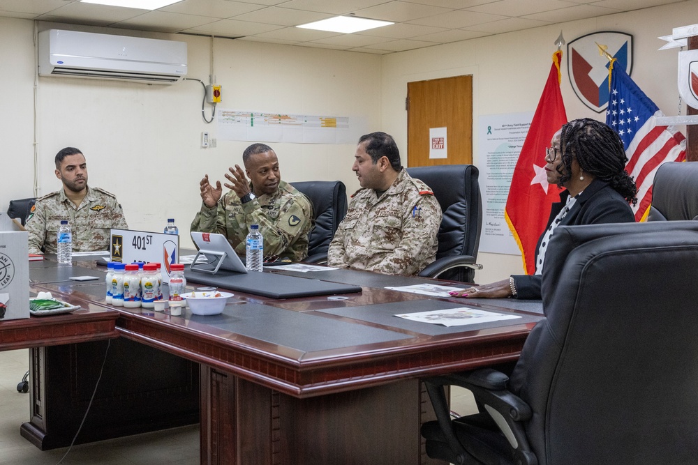 Kuwait Ministry of Defense visits 401st Army Field Support Brigade