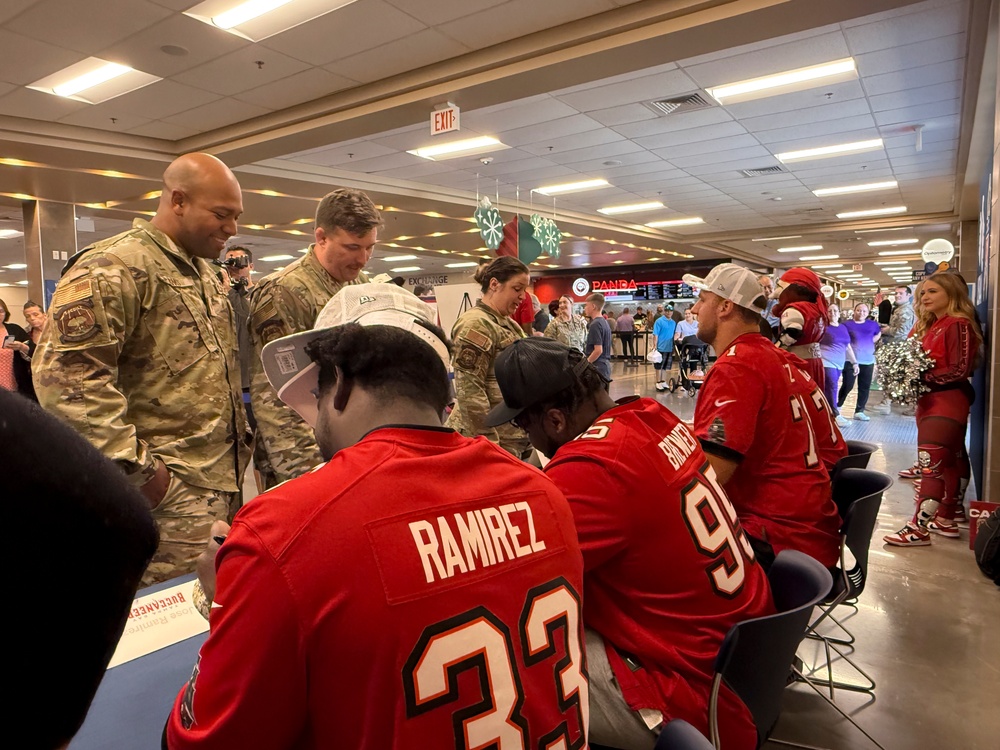 Buccaneers meet Team MacDill