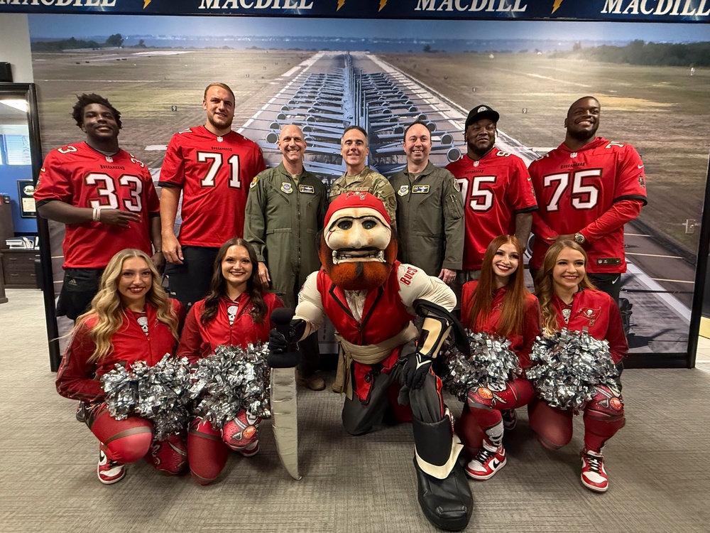 Buccaneers meet Team MacDill