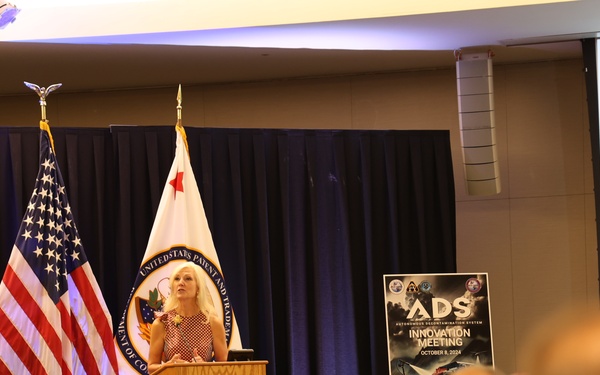 US Patent and Trademark Office (USPTO) Eastern Regional Outreach Director addresses the audience at Industry Day