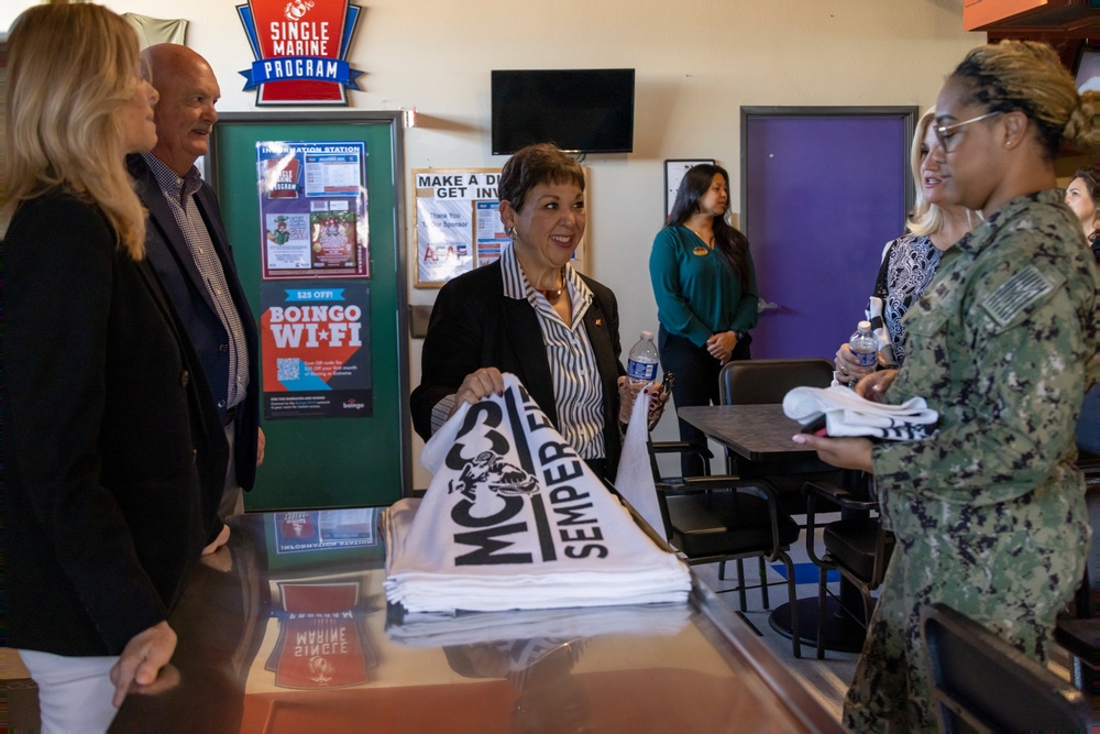 Secretary of the Navy’s spouse visits MCAS Miramar