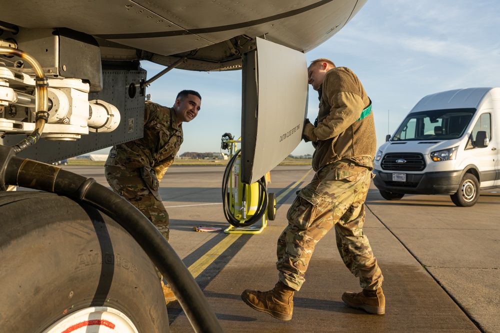 100th ARW refuels 48th FW Strike Eagles