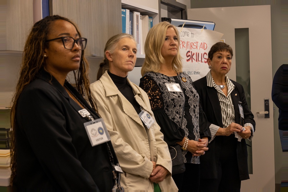 Secretary of the Navy’s spouse visits MCAS Miramar