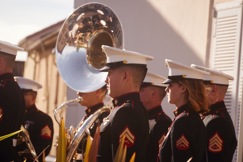 2nd MAW Band Commemorates 80th Anniversary of the Liberation of France