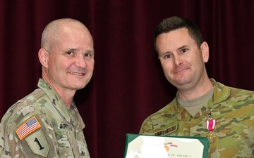 Royal Australian Army Medical Corps officer serves with distinction at MEDCoE