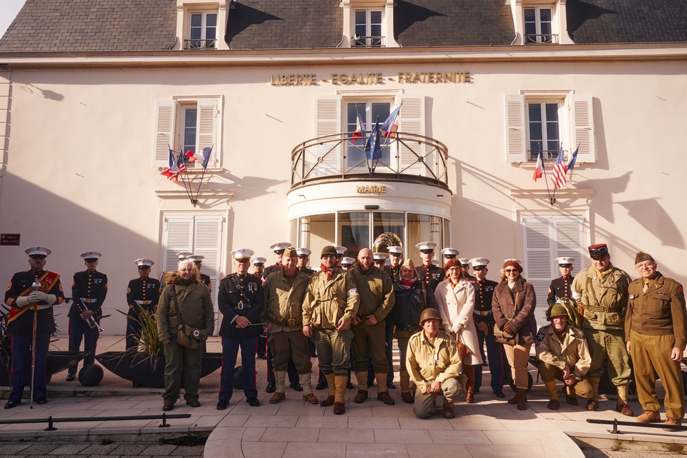 2nd MAW Band Commemorates 80th Anniversary of the Liberation of France