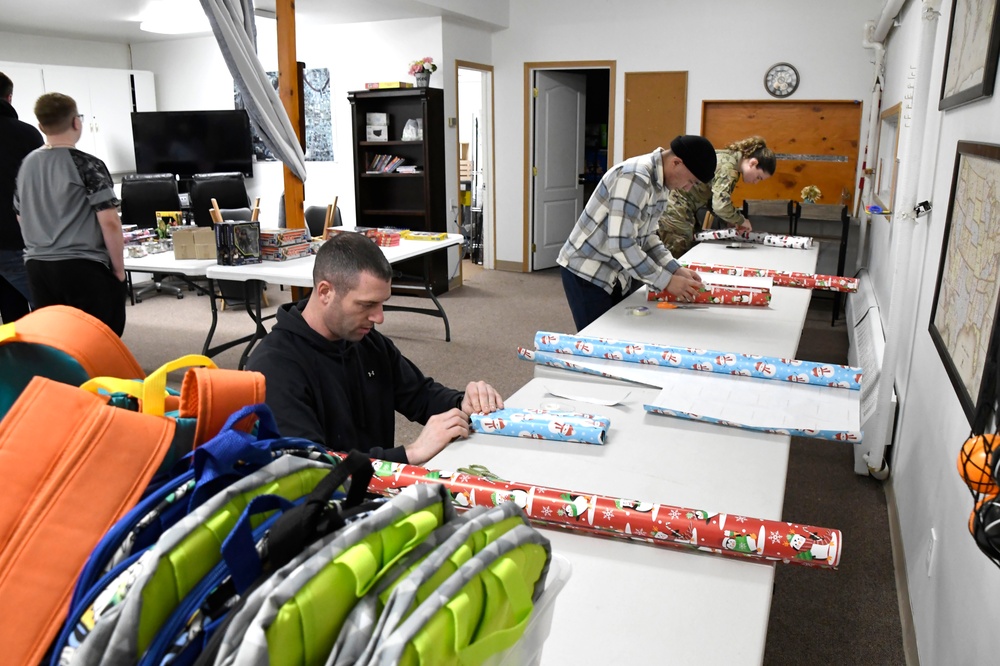 168th Wing Airmen Wrap Presents for Operation Santa Claus