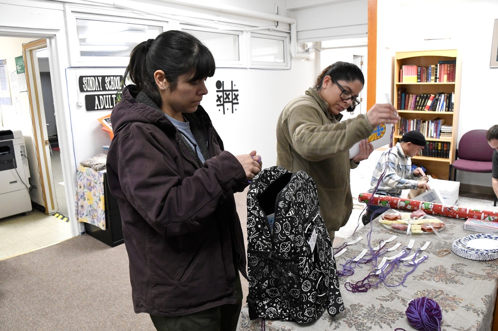 168th Wing Airmen Wrap Presents for Operation Santa Claus