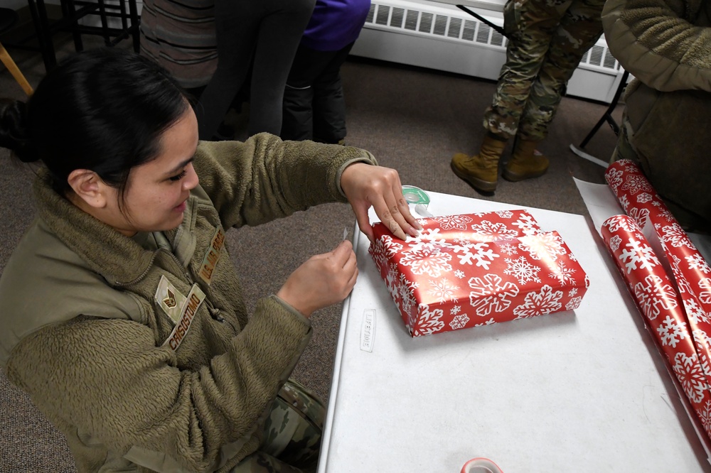 168th Wing Airmen Wrap Presents for Operation Santa Claus