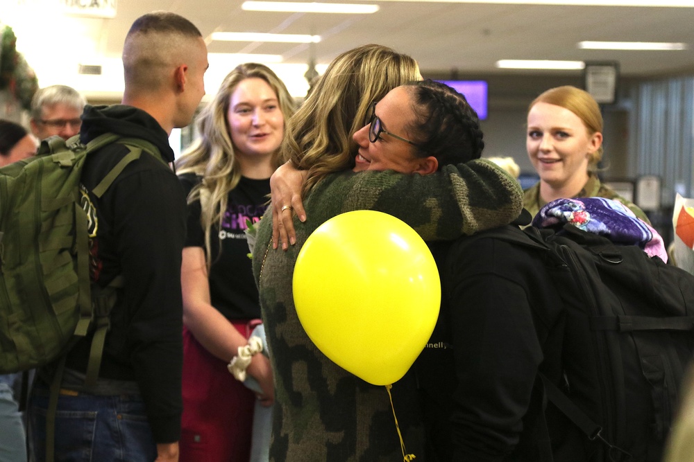 Illinois Army National Guard Troops Return Home