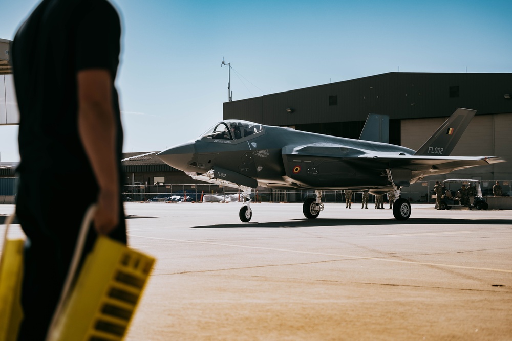 The first Belgian F-35A arrives at Luke AFB