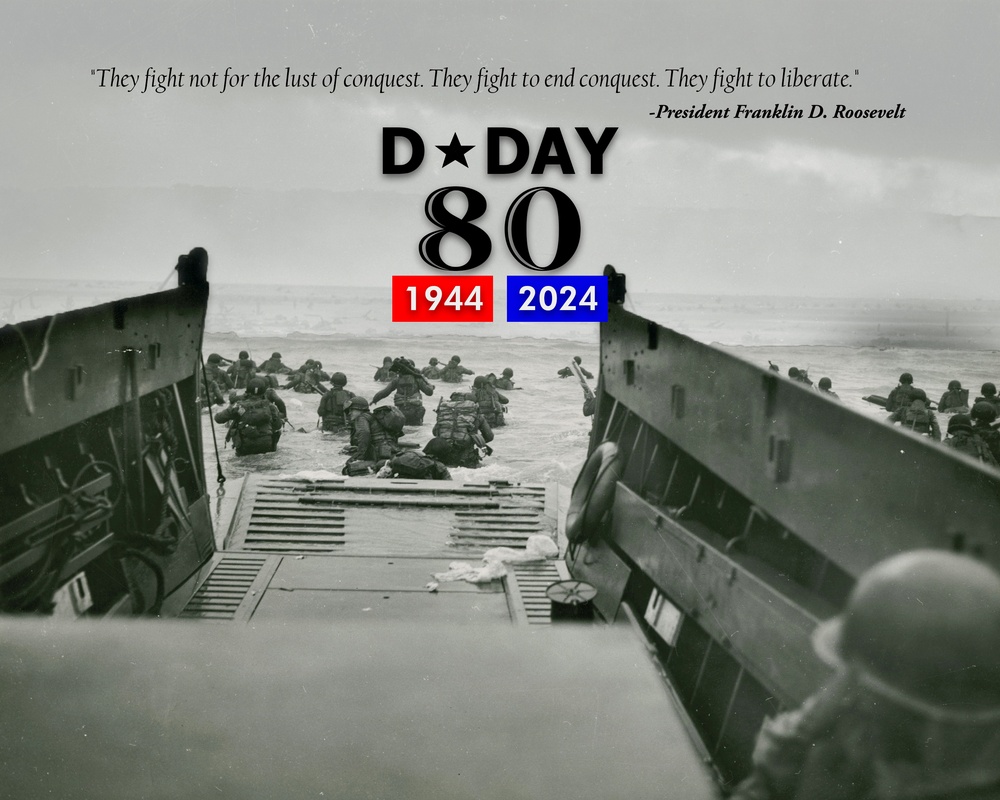 Portsmouth Naval Shipyard D-Day 80th Anniversary Graphic