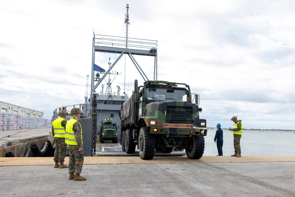 Bold Quest 24: Combat Logistics Battalion 6 Conducts Port Operations