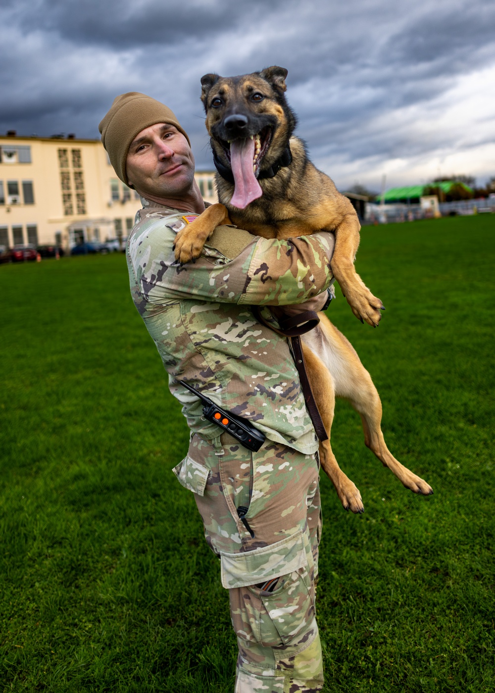 MWD Heli and Sgt. Jacomine