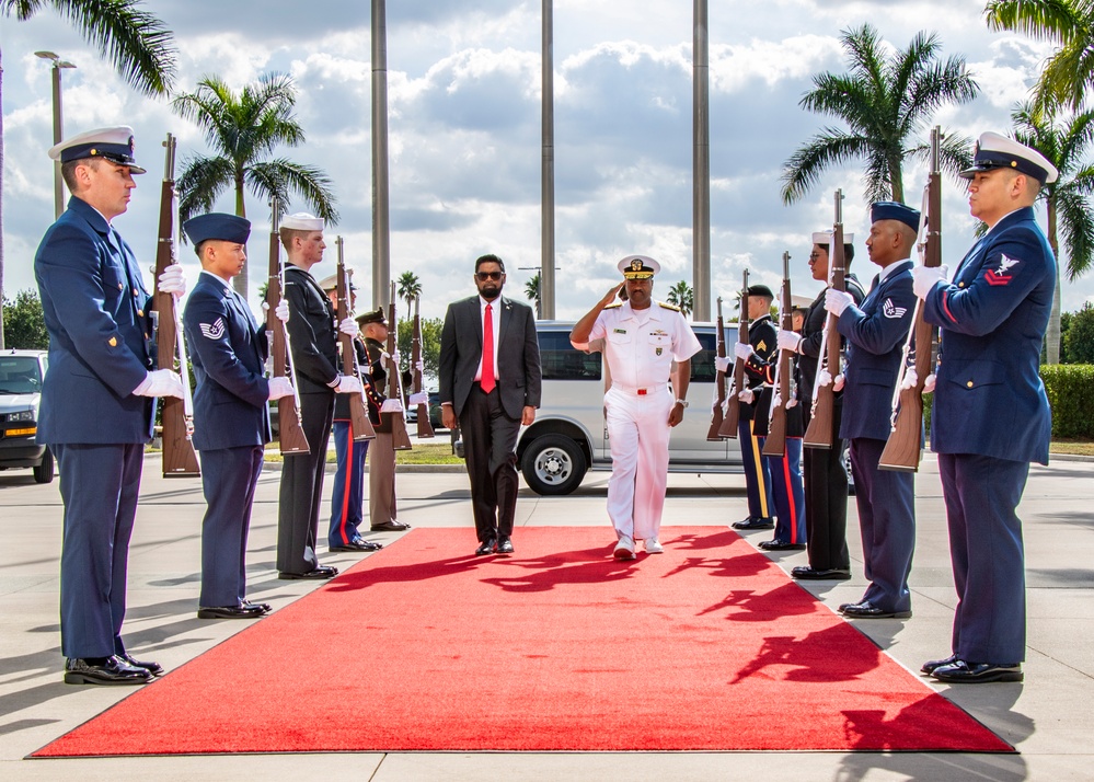 President of Guyana Visits SOUTHCOM