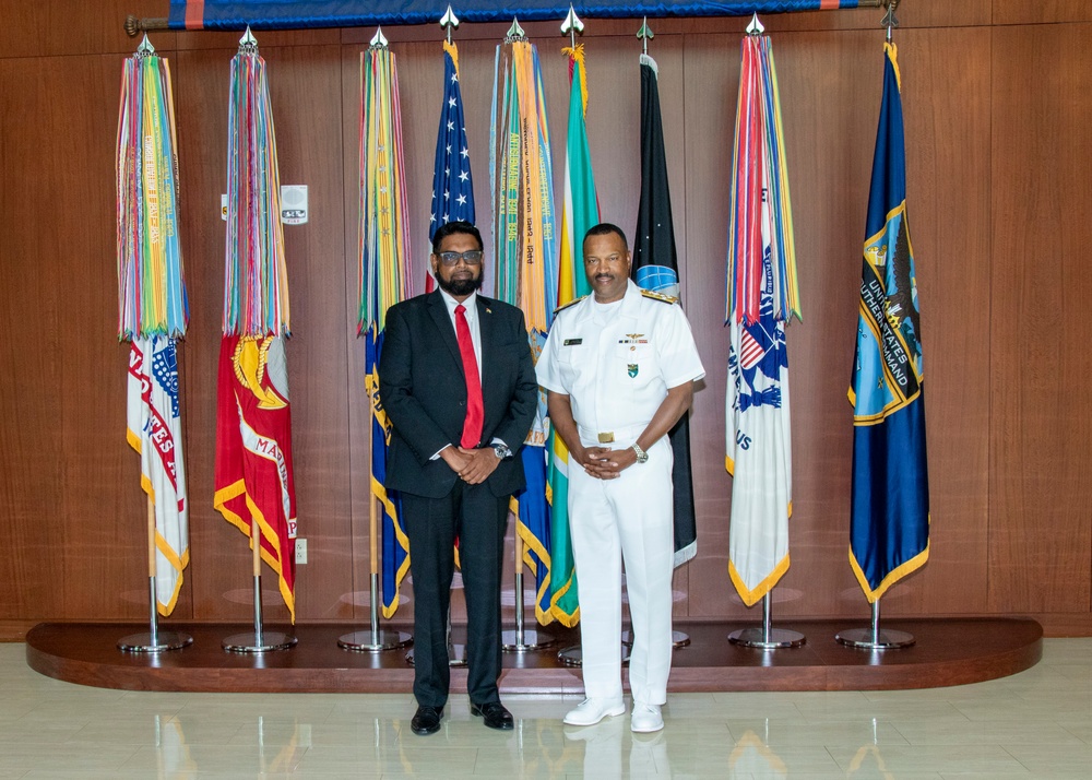 President of Guyana Visits SOUTHCOM