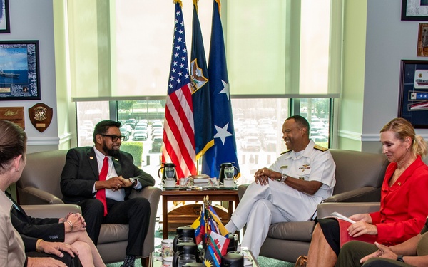 President of Guyana Visits SOUTHCOM