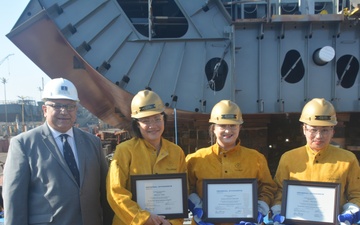 Keel Certified For MSC’s Newest Fleet Replenishment Oiler USNS Thurgood Marshall