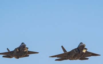 F-22 Demo Team practices with F-35 Demo Team at Hill AFB