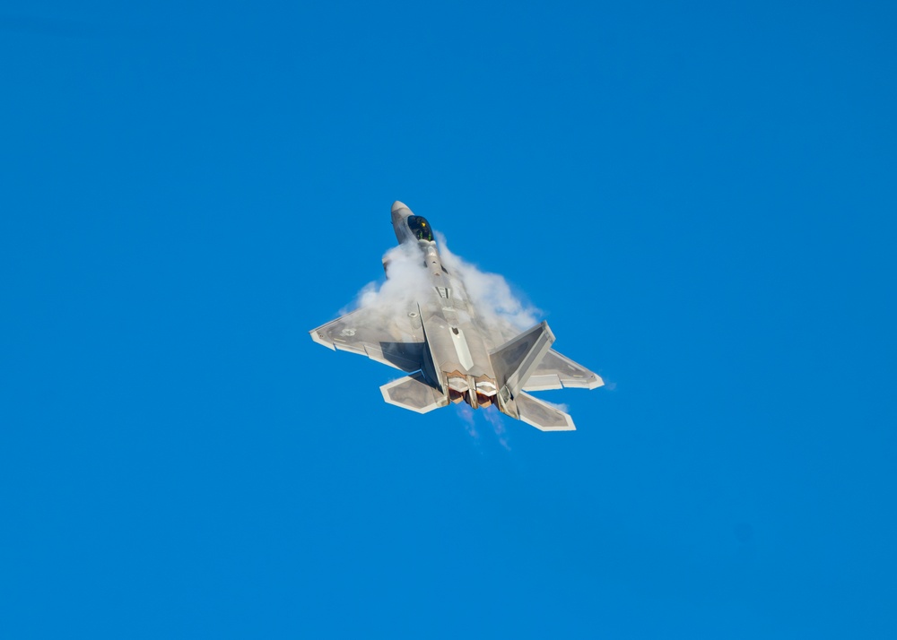 F-22 Demo Team practices with F-35 Demo Team at Hill AFB