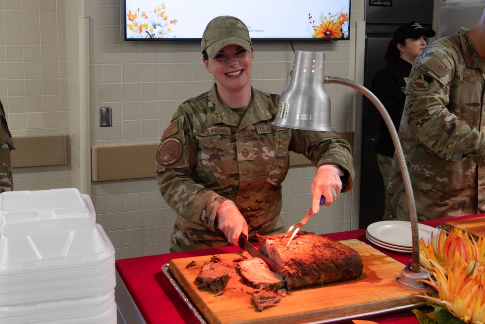 Tyndall leadership serves annual Thanksgiving meal