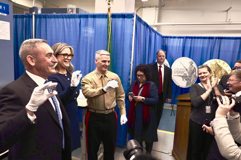 U.S. Mint Strikes Coins Honoring the United States Marine Corps 250th Birthday