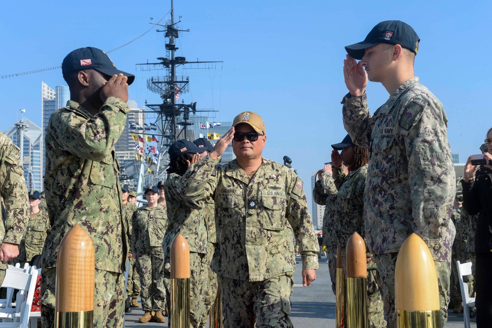 USS Omaha (LCS 12) Blue Crew Conducts Change of Command