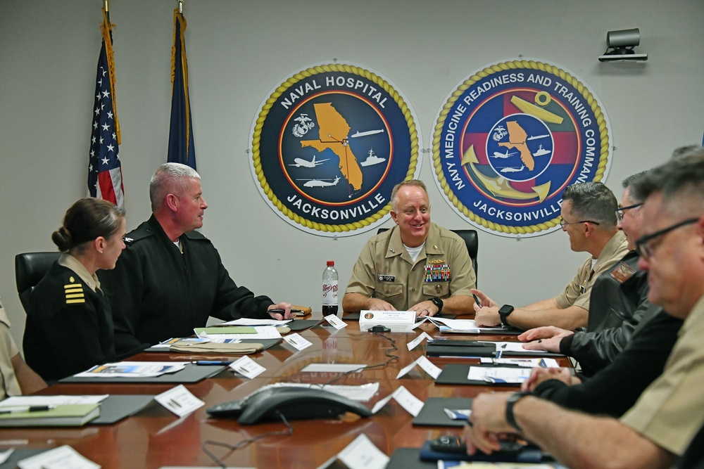 Rear Admiral Darin K. Via visits Navy Medicine Readiness and Training Command Jacksonville