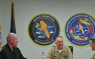 Rear Admiral Darin K. Via visits Navy Medicine Readiness and Training Command Jacksonville