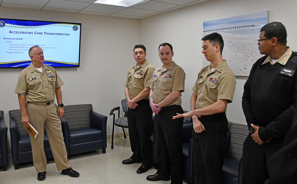 Rear Admiral Darin K. Via visits Navy Medicine Readiness and Training Command Jacksonville