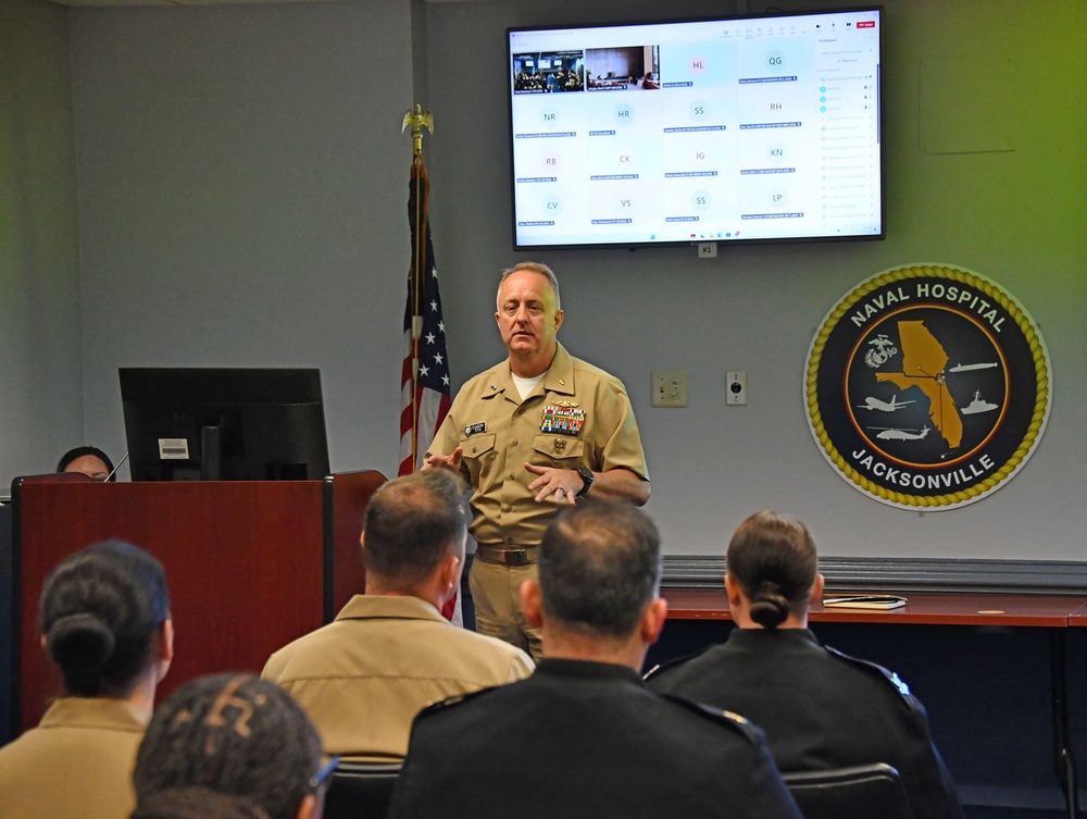 Rear Admiral Darin K. Via visits Navy Medicine Readiness and Training Command Jacksonville