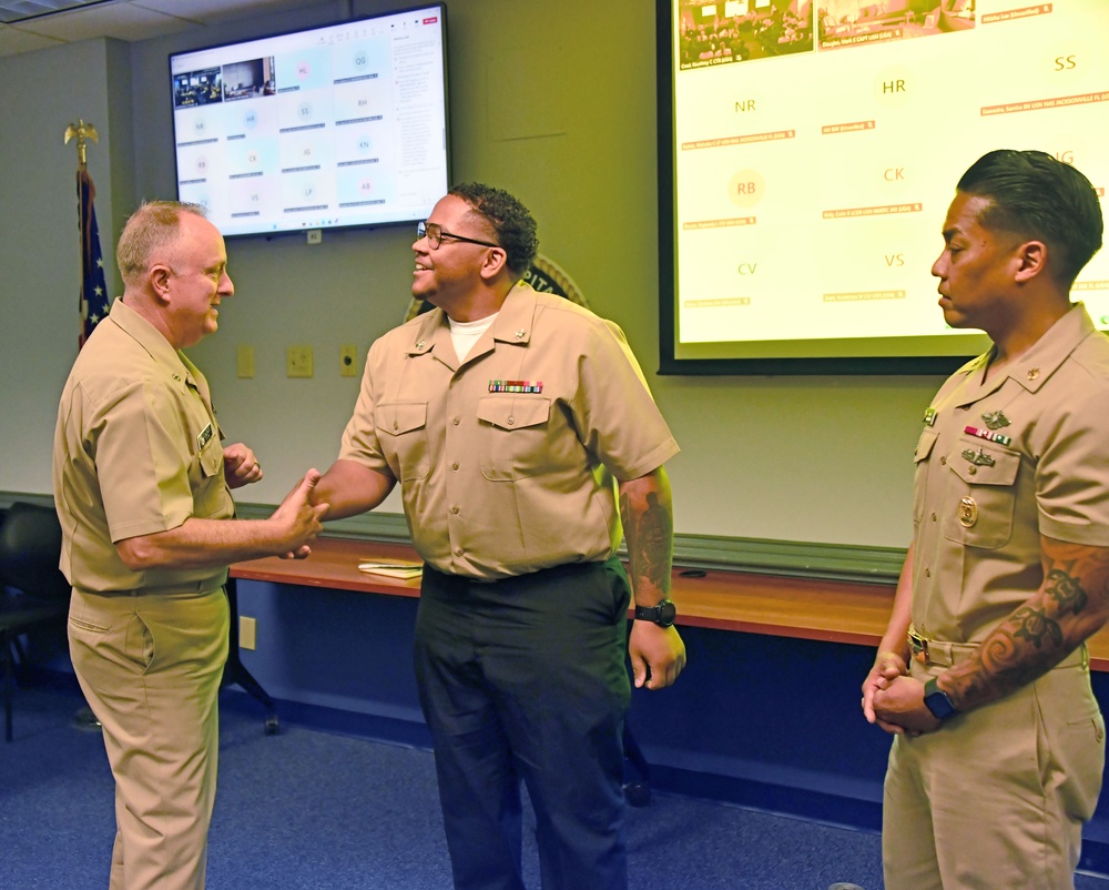 Rear Admiral Darin K. Via visits Navy Medicine Readiness and Training Command Jacksonville